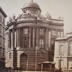 2 Vintage Photographs of Vienna, Austria, Incl. One Focused on Wien Burgtheater