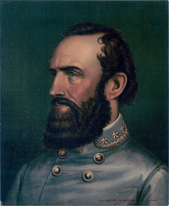 Stonewall Jackson Photograph – Vintage Photo from 1877
