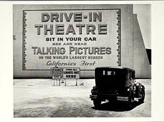 Los Angeles First Drive-In Theater 1935 Fotofolio Art Photo Print Card 4”x6”