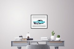 Classic Cars – 1955 Ford Thunderbird – Print