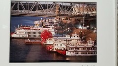 J Miles Wolf Tall Stack 1999 Riverboat Signed Framed Photograph