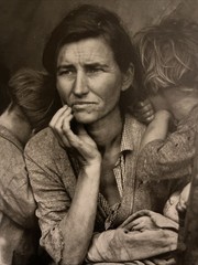 “MIGRANT MOTHER” Art Photo Print by DOROTHEA LANGE B&W Great Depression America