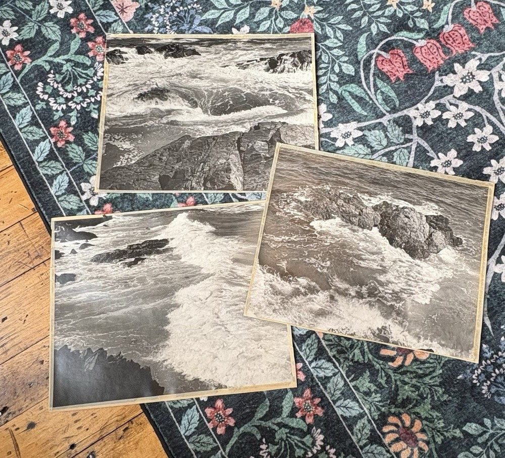 FRANCIS JAMES MORTIMER??? Rough Sea Seascape WAVES Photographs (3) READ!