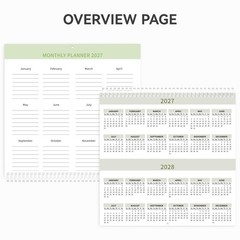 Ospelelf 2026-2027 Wall Calendar 12″X12″, 18 Months Hanging Calender, Spiral …