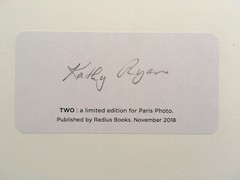 KATHY RYAN signed limited edition photograph – TWO Portfolio (2018)