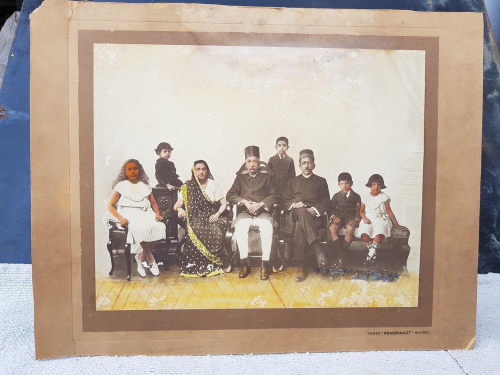 Vintage Original Rembrandt Royal Family On Old Furniture Camera Photograph PR59