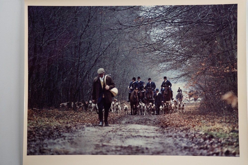 Vintage Analog Photo France Hunting Foxhunting Horse 24X30Cm 1970