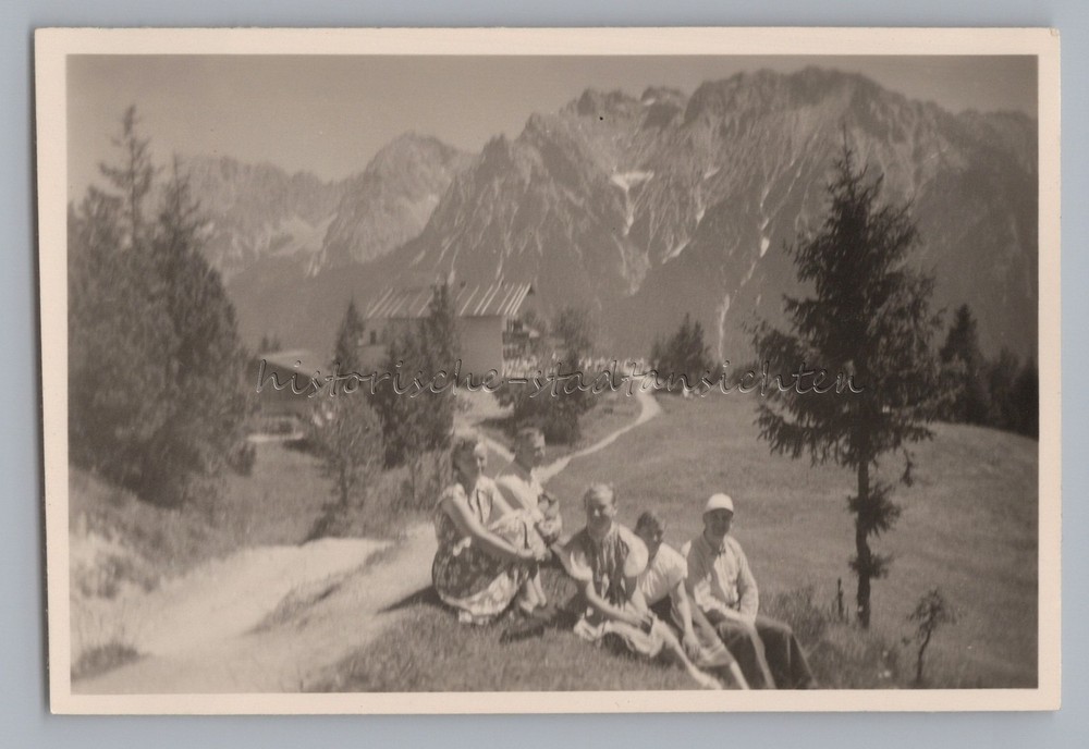 Mittenwald 1953 – St. Antonhütte – Old Photo 1950s