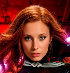Sexy Mara Jade Cosplay Ripped Outfit Star Wars Metal Sign Wall Art 14″ x 11″