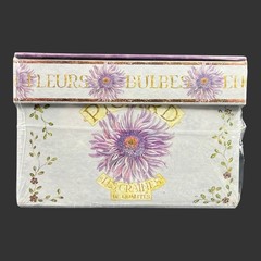 Vintage Purple Photo Box Les Graines Coastal Design Art Sealed Box
