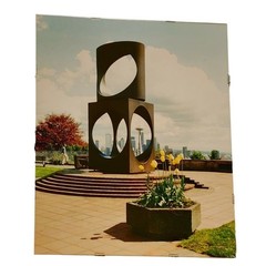 Vtg Changing Form Sculpture Photo Poster 16×20 Seattle Space Needle Kerry Park