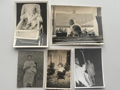 🎁 Mixed Lot 5x Old B/W Photos Children Family ~1930-1960 Vintage Originals ~7×10