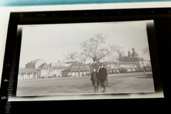 Great old negative – City of Mannheim with Jesuit Church – 1930s-40s?