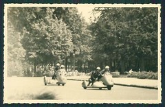 Foto Motorrennsport Seitenwagen MZ Motorrad Oldtimer DDR OLD MOTORCYCLE Photo