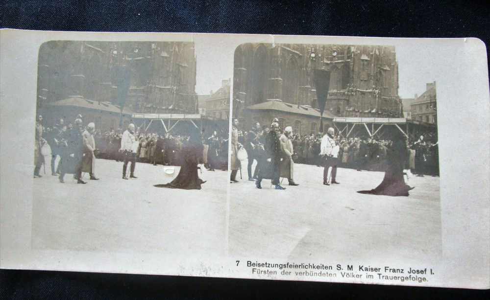 HABSBURG KUK EMPEROR & KING Franz Josef I emperor Austria Hungary FUNERAL PHOTO