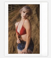 Art pinup bunny model Cheyanne Instax Wide Instant Film Print Fujifilm
