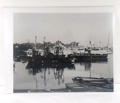 Vintage (Reprint) 8X10 Photograph Boats In Europe 1973 Black & White Fishing