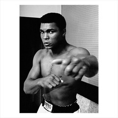 SIGNED Thomas Hoepker Photo – Muhammad Ali. 1966 CHAMP – Magnum Square Print 6×6