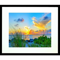 KEY WEST Sunset 11×14″ Matted Art Photo Photograph Florida Tropical Bird Clouds