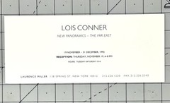 Lois Conner (b. 1951) Art Announcement Card 1992 – Laurence Miller Gallery