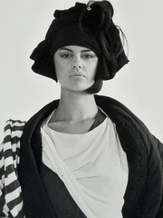 High Fashion Model 13 7/8 x 11 Photograph-C. 1980s-Mark Bugzester