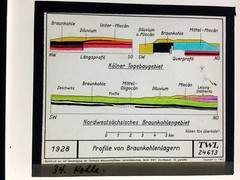 Original old glass slide/plate profiles from lignite warehouses approx. 1928 8.5x10cm SW-