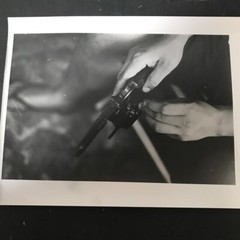 Art Photograph Silver Gelatin B/W Print Janine Gordon Signed Brazil Gangs 11×14