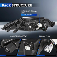 Headlight Assembly Compatible with 2018 2019 2020 2021 2022 2023 Toyota Camry XL