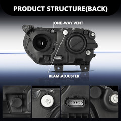 Headlight Assembly Compatible with 15-22 Dodge Challenger | 3–4× Brighter Off-Ro