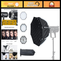 21″ Octagonal Softbox, Quick Release Parabolic Soft Box, Bowens Mount, Portable