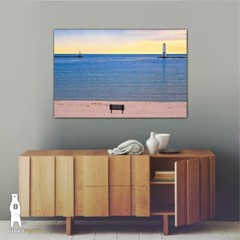 Frankfort Michigan Lighthouse Beach Sunset – Lake Michigan Photography Prints