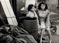 1940 1980s Original Helen Levitt New York City Street Couple in Alley Art Photo