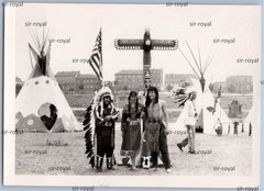Frankfurt Main 1965 – Indian Village Chief Totem Pole – 1960s – Photo 10x7cm