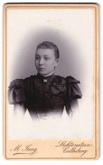 Photograph M. Jung, Lichtenstein-Callnberg, Schulgasse 175, portrait of a young
