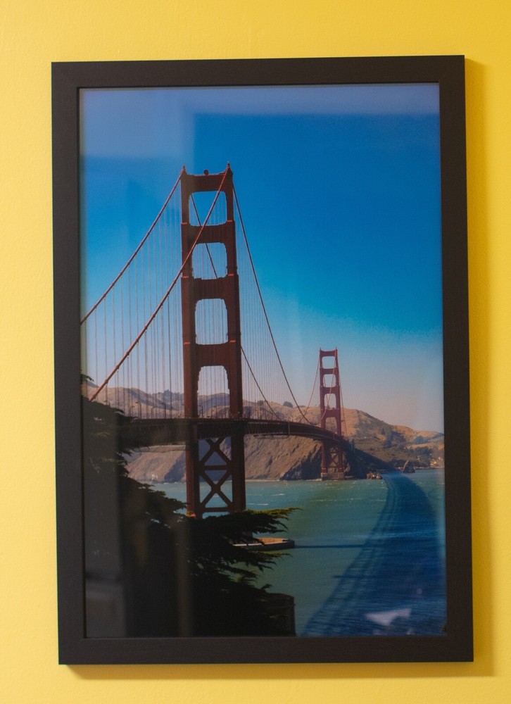 16×24 Framed Fine Art Landscape Photograph (Shadows of the Golden Gate Bridge)