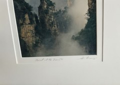 Guo Ji Liang Signed Framed Photograph Diptych Mt Tianzi SanQing 18×26