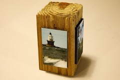 Driftwood Mounted Seascape – East Coast Lighthouses