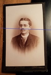 W. von Zastrow… as a law student in WS 1886/87 CDV Eduard Glaubach Greifswald