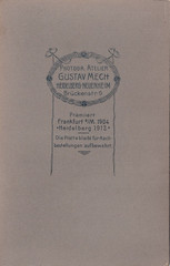 Gustav Mech KAB – Mother with Child – Heidelberg around 1910