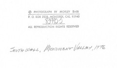 Morley BAER: South Wall, Monument Valley, 1976 / VINTAGE / SIGNED