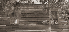 1900s School Children Photo Print – Rustic Log Schoolhouse – New Athens, OH