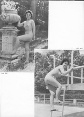 Org French 50s-70s Nude Large (9 x 12) Lithograph- Naturism- Woman- Legs- Butt