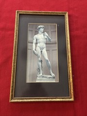 Photo Of David Sculpture: Michelangelo/ Matted And Framed