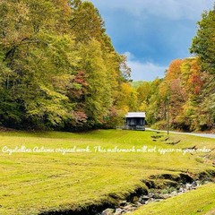 8×8 Square Autumn Tennessee Backroads Giclee Photography Print TN Country