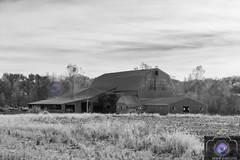 12×18 Photograph Print of Barn Black and white – FREE SHIPPING