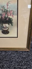 rare Wallace Nutting Hand-Colored Floral, all original, approx. 9″x 10.5″