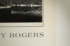 Kenny Rogers 8″ x 10″ Landscape Photo Black & White 1987 Litho Forest & Lake