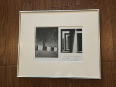 Framed Lot of 2 Black White Photographs of Sculptures at Laumeier Sculpture Park