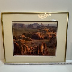 Framed Original Photograph John Gavrilis MONUMENT VALLEY Dawn@ Hunts Mesa Signed