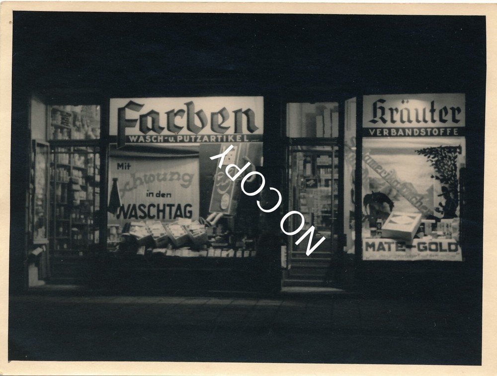 Photo Munich Drugstore Store Aunt Emma Vintage Advertising Around 1950 X53